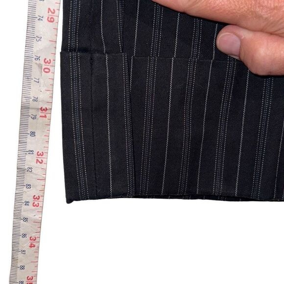 Ann Taylor Loft Ann Ladies Size 2 Stripes Capri Black & White Pants - Picture 9 of 11